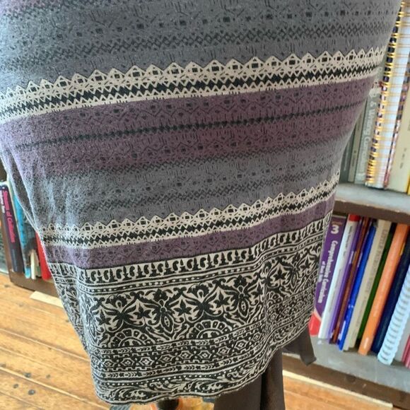 Free People Intimately boho striped scoop neck M bodycon dress - Picture 3 of 4